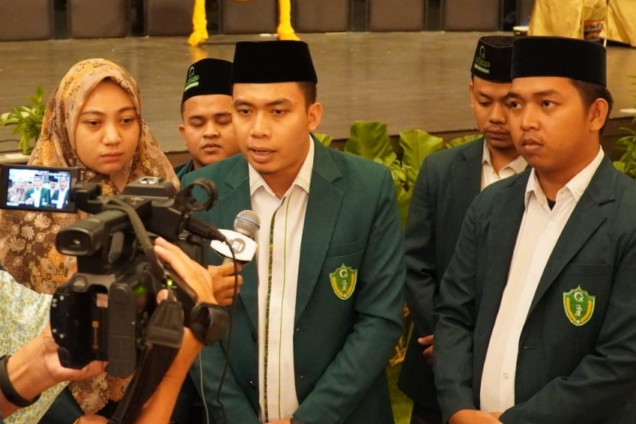 Ketua PW IPA Sumut, Muhammad Amril Harahap saat memberikan keterangan pers menjawab wartawan terkait kasus pembunuhan Brigadir Nofriansyah Yoshua Hutabarat.