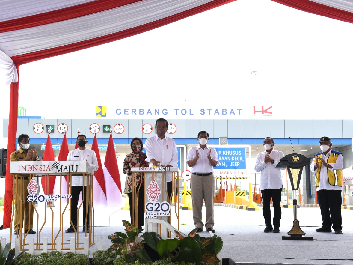 Presiden Jokowi resmikan ruas Tol Binjai - Langsa seksi Binjai - Stabat