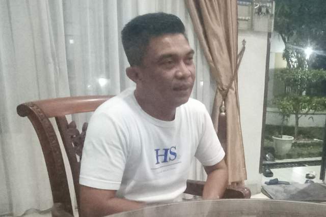 Anggota DPRD Sumut H Anwar Sani Tarigan di kediamannya di kawasan Jalan Jamin Ginting Medan.