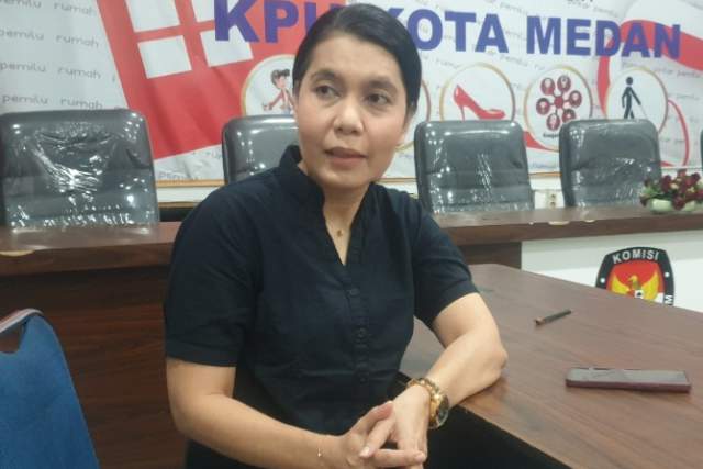 Ketua KPU Kota Medan, Mutia Atiqah.