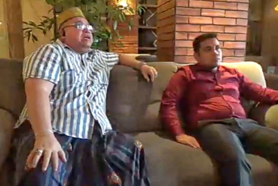Pengacara Razman Arif saat temu pers di Le Hotel Polonia, Medan, Senin (18/3/2024).