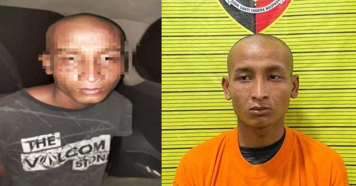 IAN (23), pelaku pencurian dan kekerasan terhadap wisatawan asing asal Prancis yang berhasil ditangkap.