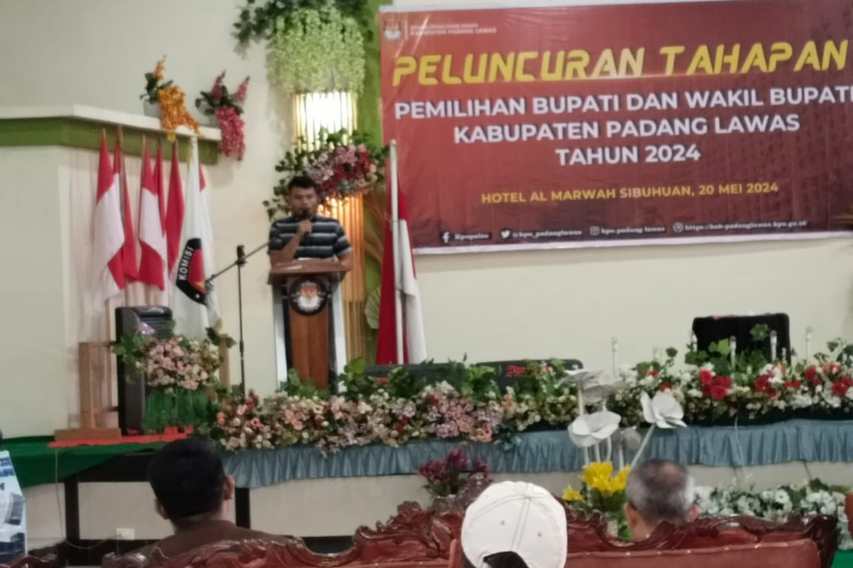 KPU Palas Lakukan Peluncuran Tahapan Pilkada Bupati dan Wakil Bupati