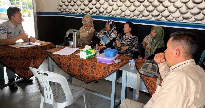 Jasa Raharja Aek Kanopan Ajak Para Pengajar di SMK Swasta Kualuh Jadi Pelopor Keselamatan Lalu Lintas