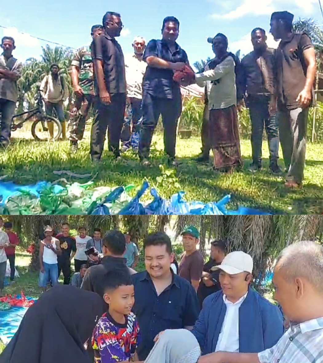 Rayakan Idul Adha, Dirut PT ATAKANA Company Serahkan Hewan Qurban Kepada Karyawan dan Warga Desa Seumanah