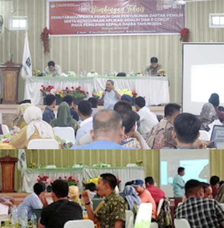 KPU Padang Lawas Laksanakan Bimtek Pemuktahiran Data Aplikasi Sidalih Dan E-coklit