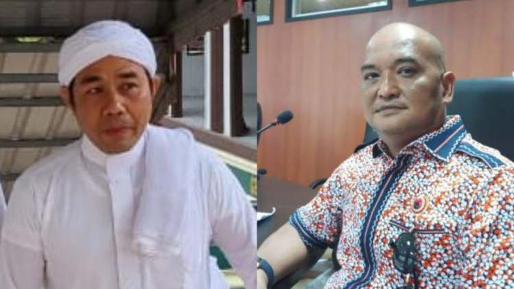Ketua Persaudaraan Alumni Pesantren dan Madrasah Sumatera Utara dan Wakil Ketua Tanfidjiah Pengurus Cabang Nahdlatul Ulama Kota Medan, Sutrisno SAg. Kanan, anggota DPRD Medan, Roby Barus.