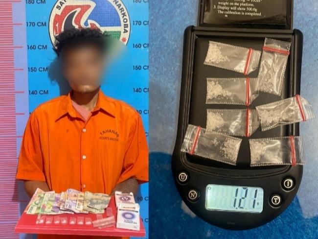 Anjasmara pelaku narkoba di amankan polisi.
