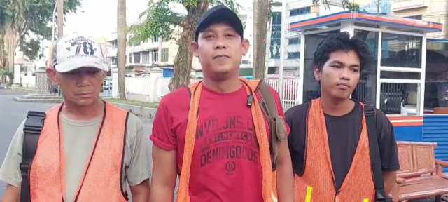 Koordinator juru parkir (Jukir) RSU Pirngadi Medan, Andi Pasaribu.