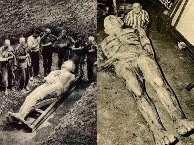 Penemuan Raksasa Cardiff pada 16 Oktober 1869.