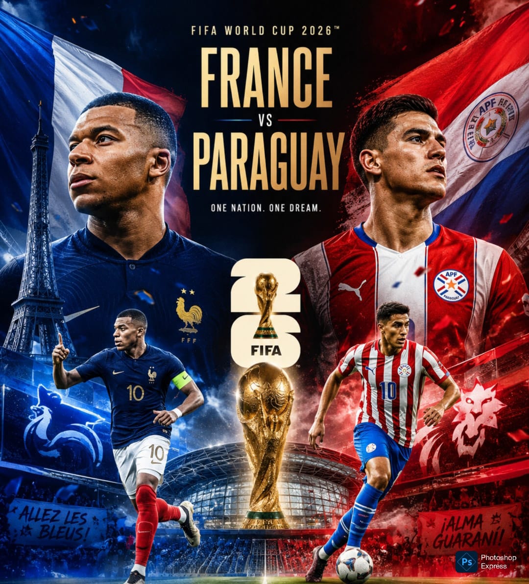 Preview jelang laga Perancis versus Paraguay di babak penyisihan 16 besar. (Kitamedan.com)