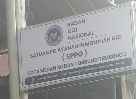 SPPG Medan Tembung 3, Kota Medan.